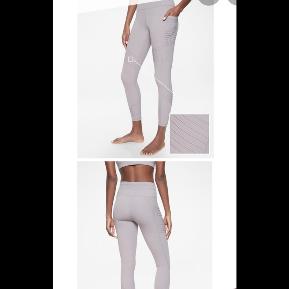 Athleta Stash Pocket Moto Tight XS lilac stone